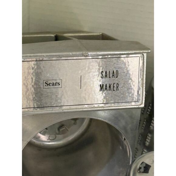 SEARS SALAD MAKER-Metal-Includes 5 Blade Cones-Main Grinder 12-77/8304 - Picture 1 of 10